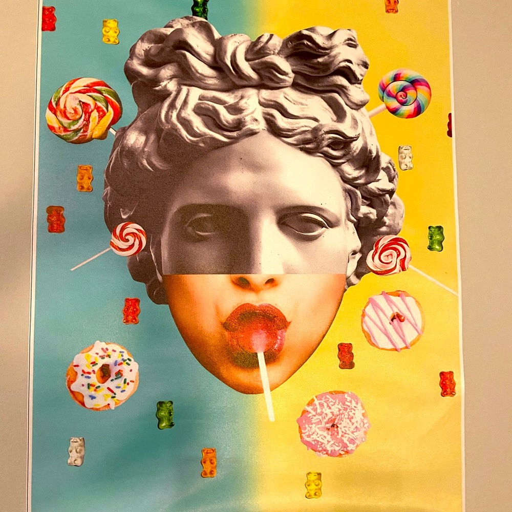 18x24 Candy artwork (needs frame) canvas style